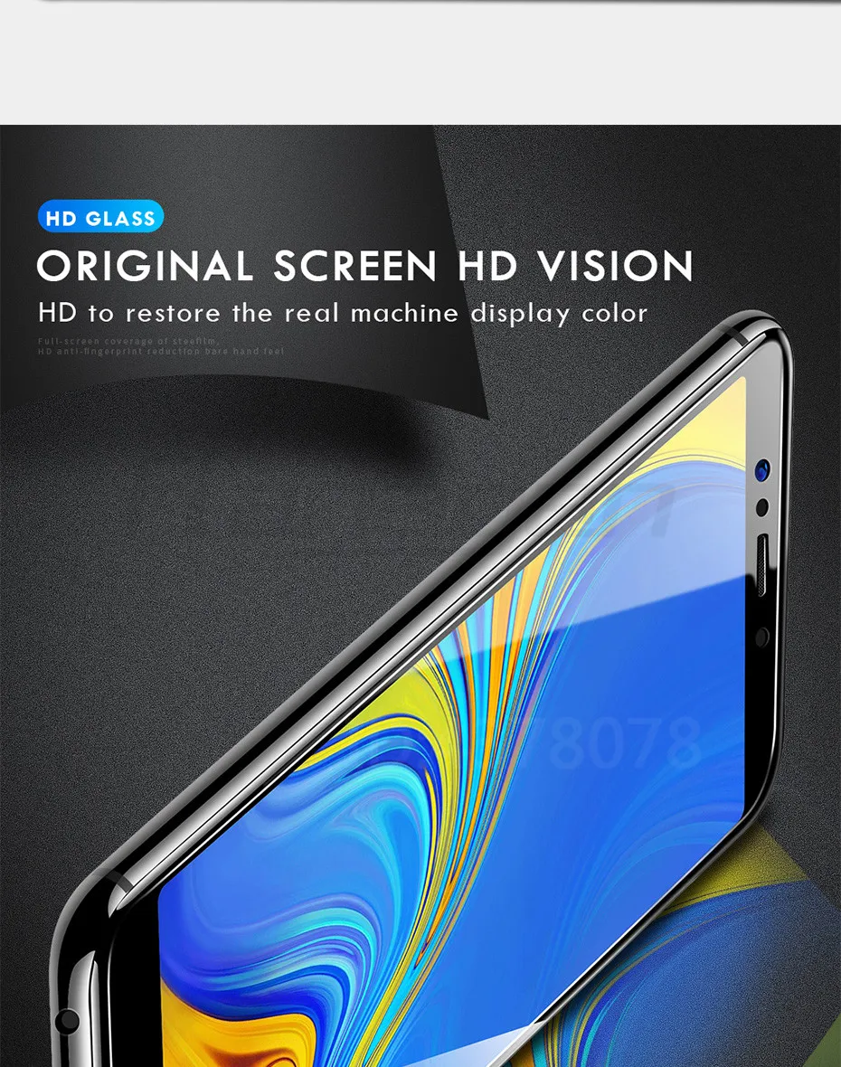 3 шт. закаленное Стекло для samsung Galaxy A20 A30 A40 A70 A50 A20E Экран защитная пленка 9H 2.5D Стекло на samsung J4 J6 плюс A7 A9