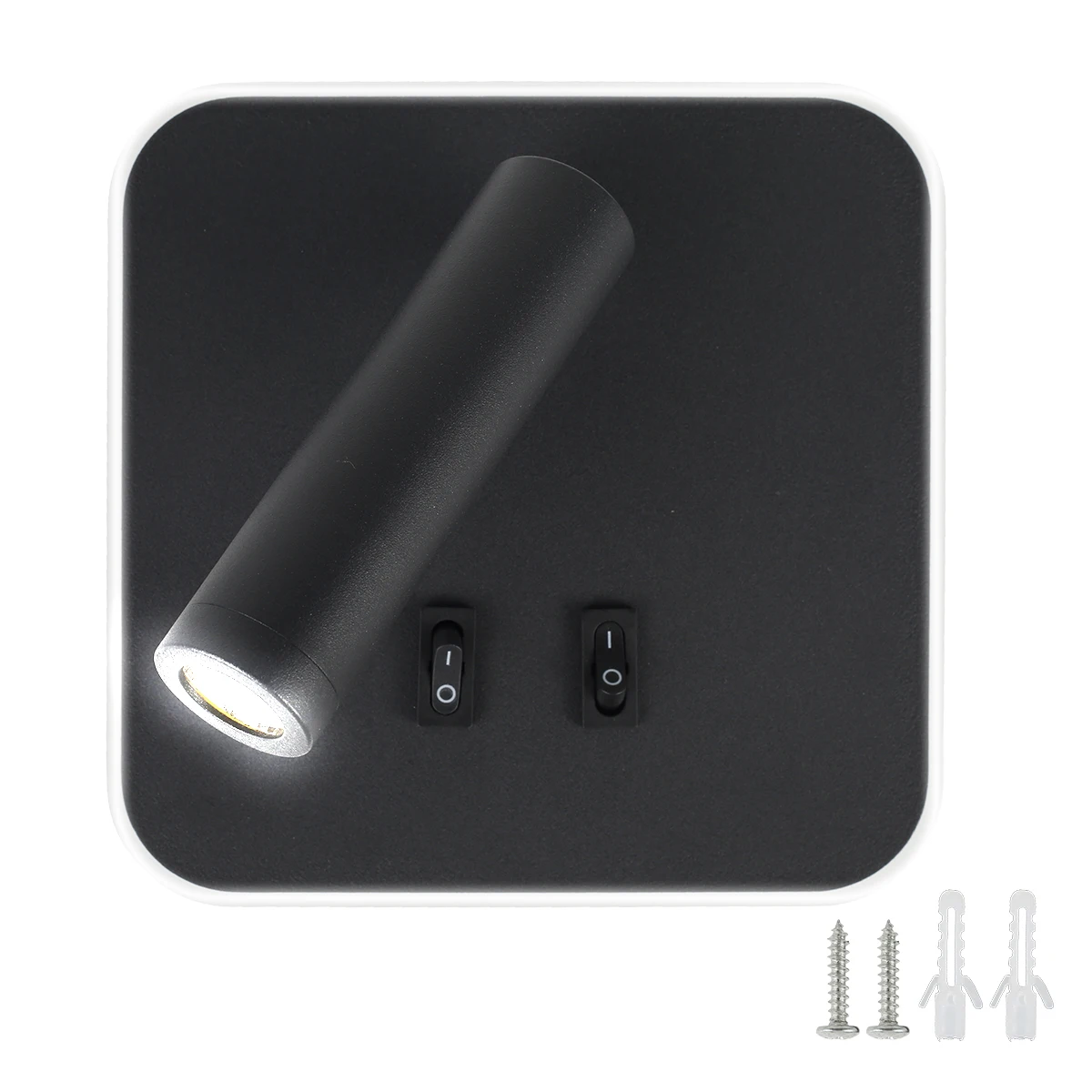 

Настенный светодиодный прикроватный светильник, 3000K, современный Точечный светильник с двойным контролем и защитой глаз, ночник, настенное ...