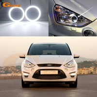 for ford s max s max 2006 2014 xenon headlight ultra bright smd led angel eyes halo rings kit day light car styling