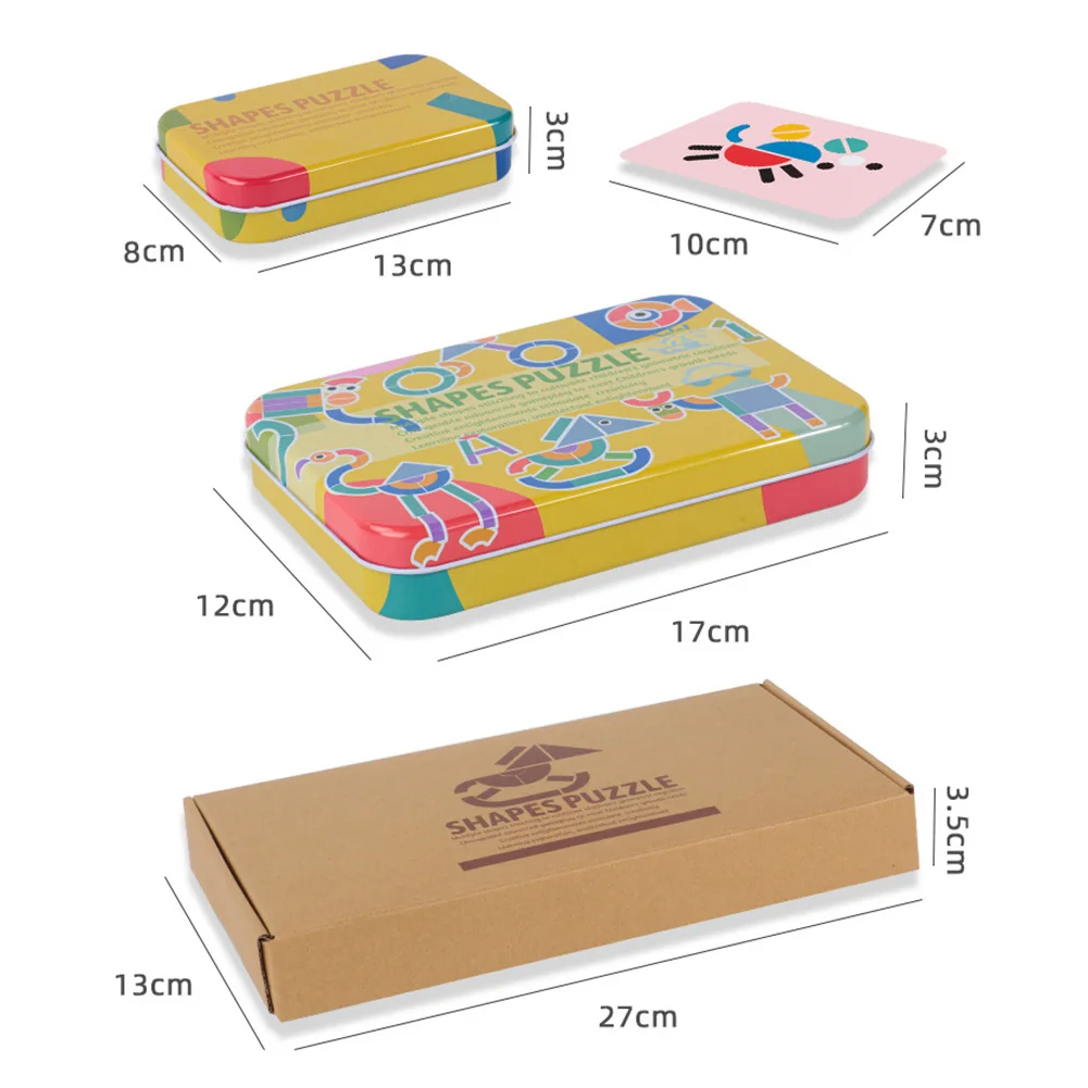 

Baby Toys Wooden 3d Puzzle Cartoon Animal Intelligence Kids Educational Brain Teaser Kids Child Tangram Shapes Learning Jigsaw