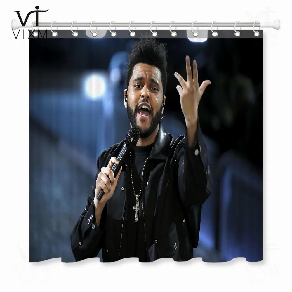 Vixm Заказная полиэфирная занавеска для душа The Weeknd Trilogy музыкальная ванной комнаты