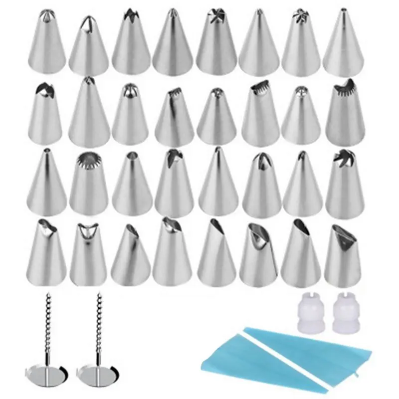 8 шт. силиконовый кондитерский мешок для обледенения крема + 6 кухонных