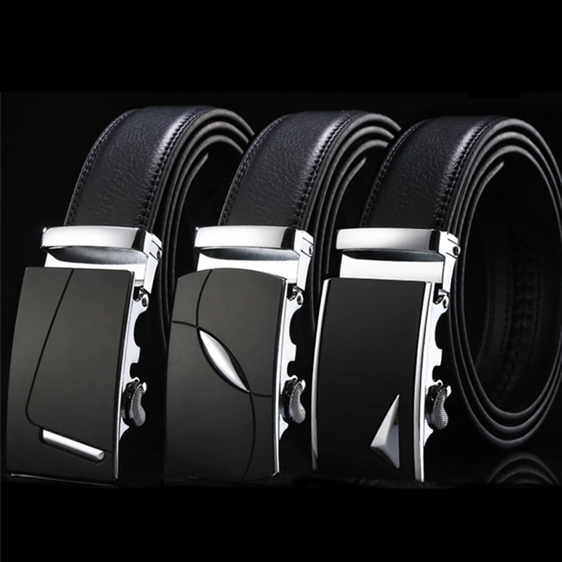 

[Warring States] 2019 New Design Male Automatic Buckle Cow Leather Belt Famous Brand Luxury Belts for Men Gifts for Men