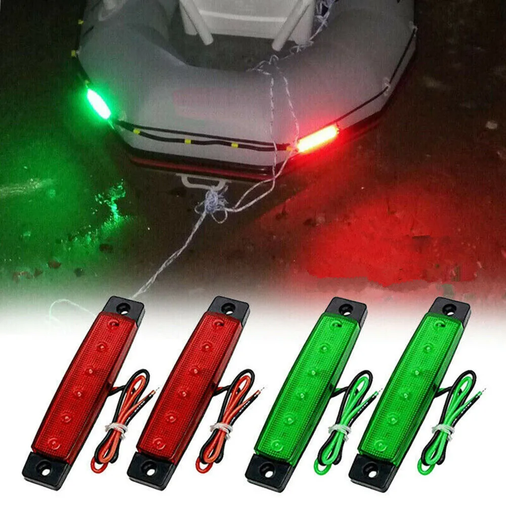 

1Pcs DC12V Navigation Lights Waterproof Anti-Collision ABS Plastic Dustproof Exterior Parts Marine Boat Indicator Lamps