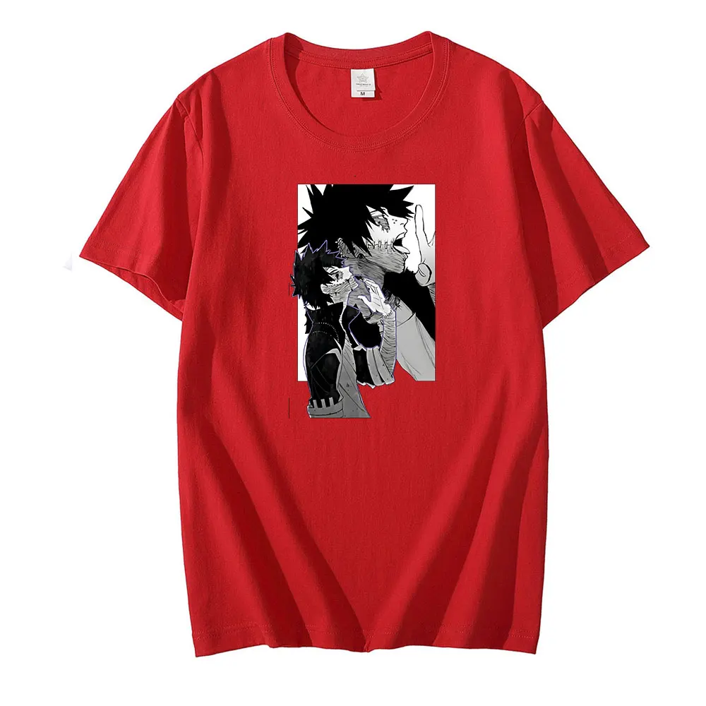 

Japan Manga My Hero Academia T-shirt Anime Dabi Pattern Tees Summer Tshirt Men Fashion Style T Shirt Women Oversized Loose Tee