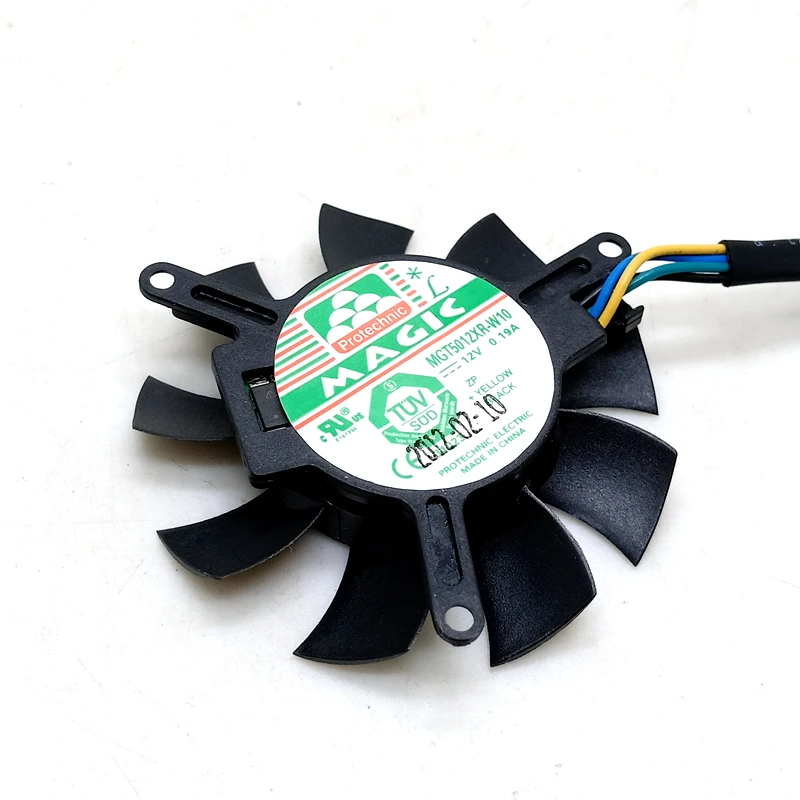 Фото MGT5012XF-W10 High Quality Ultra Quiet 5010 Graphics Card Fan Blade 45MM Diameter 39mm Hole Pitch 12V 0.19A Fan Blade 4pin PWM №2