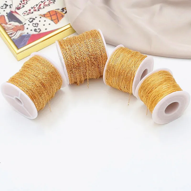 Ожерелье с золотым/посеребренным/бронзовым покрытием 2 ярда 1/2/2/1/3/3 мм - купить по