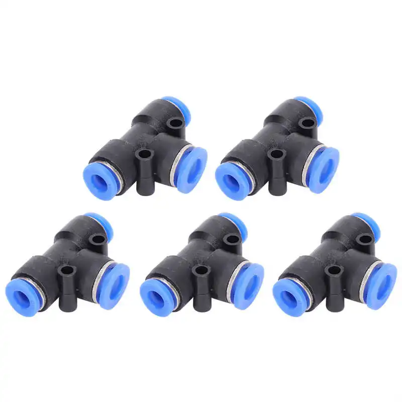 

50Pcs 3-Way Pneumatic Connector Quick PU Tube Hose Push in Air Water Fitting PEG6-8-6