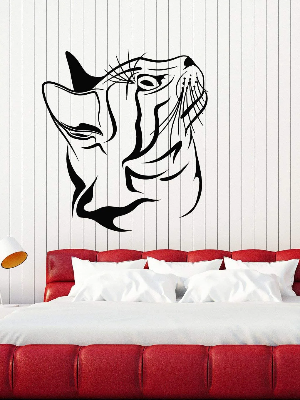 

Cat Head Wall Decal For Pet Shop Veterinary Clinic Grooming Wall Stickers Home Decor Vinyl Mural Waterproof DW10630