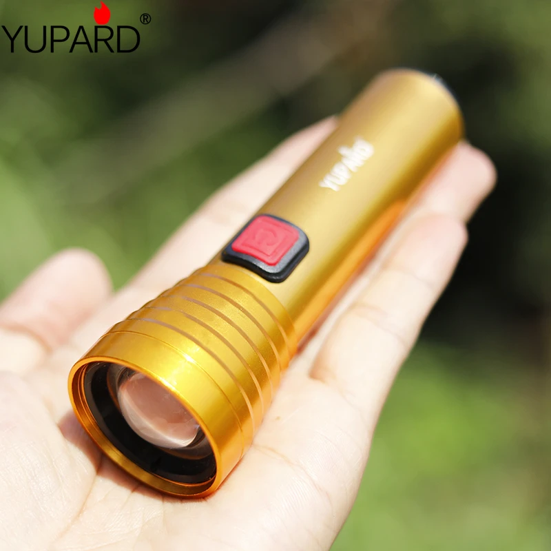 

Glare Q5 LED flashlight outdoor multi-function flashlight telescopic zoom USBcharging mini Built-in battery Work light flashligt