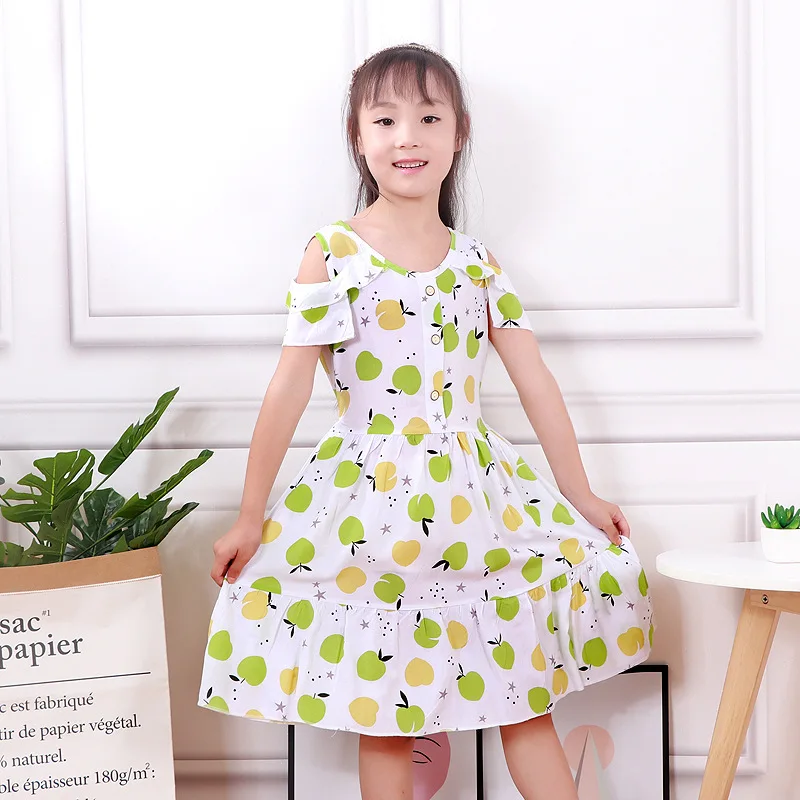 

New 2022 Childrens Layered Dress Girls Princess Dress Summer Fashion Casual Clothing Floral Knee-length Dance Clothes Promotion