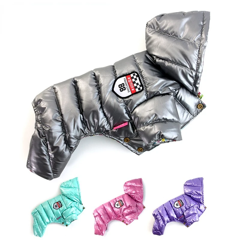 

Winter Dog Clothes For Small Dogs Pet Warm Down Jacket Waterproof Fabric Coat Overalls For Chihuahua French Bulldog Coats