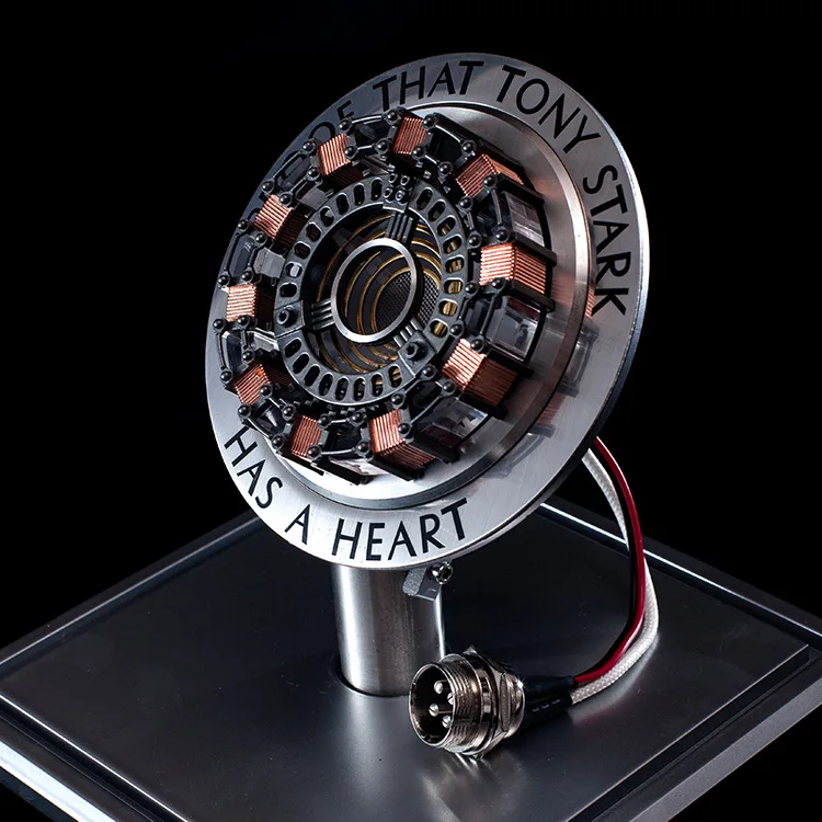 Металлический Ver MK2 MK1 Железный человек diy запчасти модель игрушки нагрудная лампа Мстители 1:1 Железный человек дуговой реактор фигурка дистанционный свет Arc