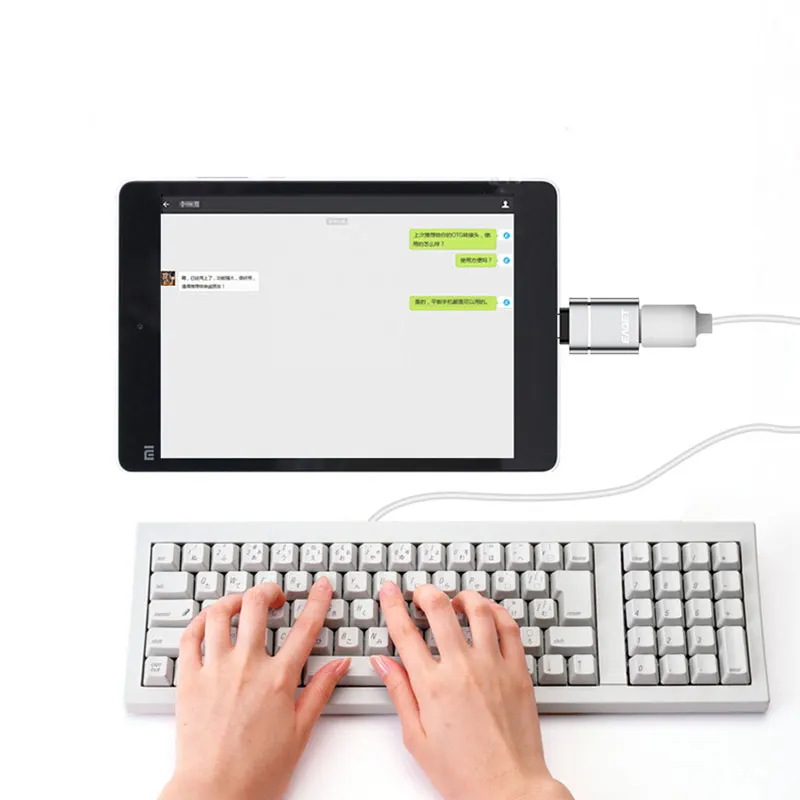 EAGET USB C адаптер типа к 3 0 Thunderbolt Type-C OTG кабель для Macbook pro Air Samsung S10 S9 | Компьютеры и