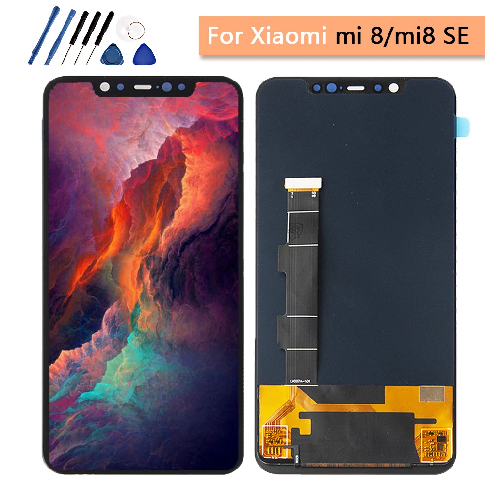 Супер Amoled ЖК-дисплей для 5,8" Xiao mi 8 SE mi 8 SE mi 8SE экран дисплей+ сенсорный экран дигитайзер с рамкой Замена mi 8 se ЖК