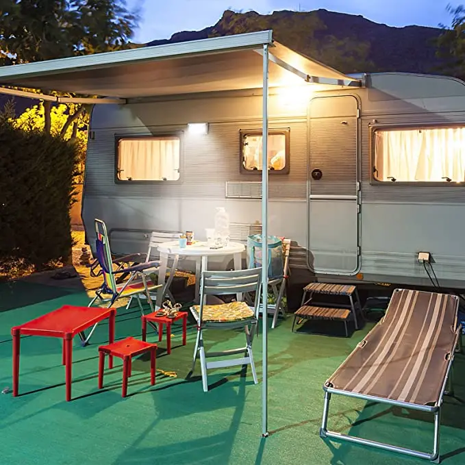 

Kohree LED RV Outdoor Porch Utility Light 12V Car Ceiling Light 2.7W with Switch Trailer RV Car Porch Lights Lighting Lense