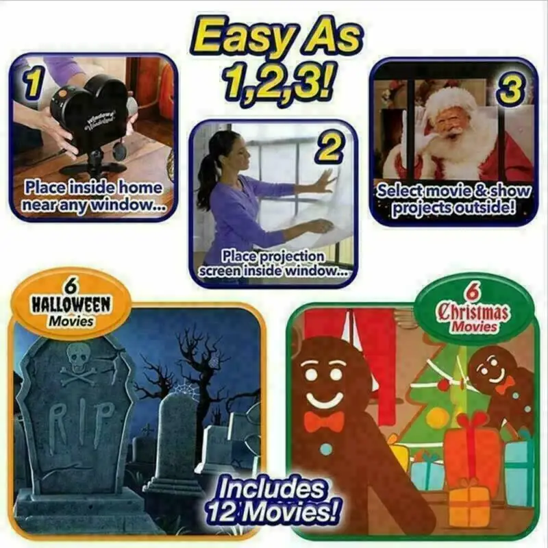 Лазерная DJ лампа для сцены с оконным дисплеем рождественские прожекторы