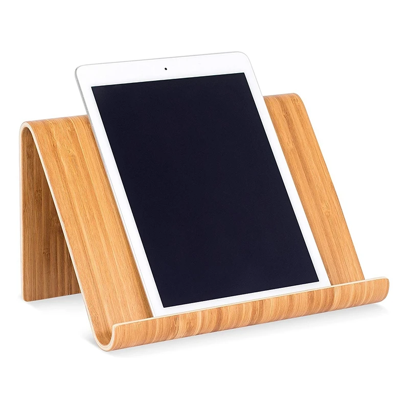 Держатель для планшета-натуральное дерево-работает с iPad поверхностью и т. д.