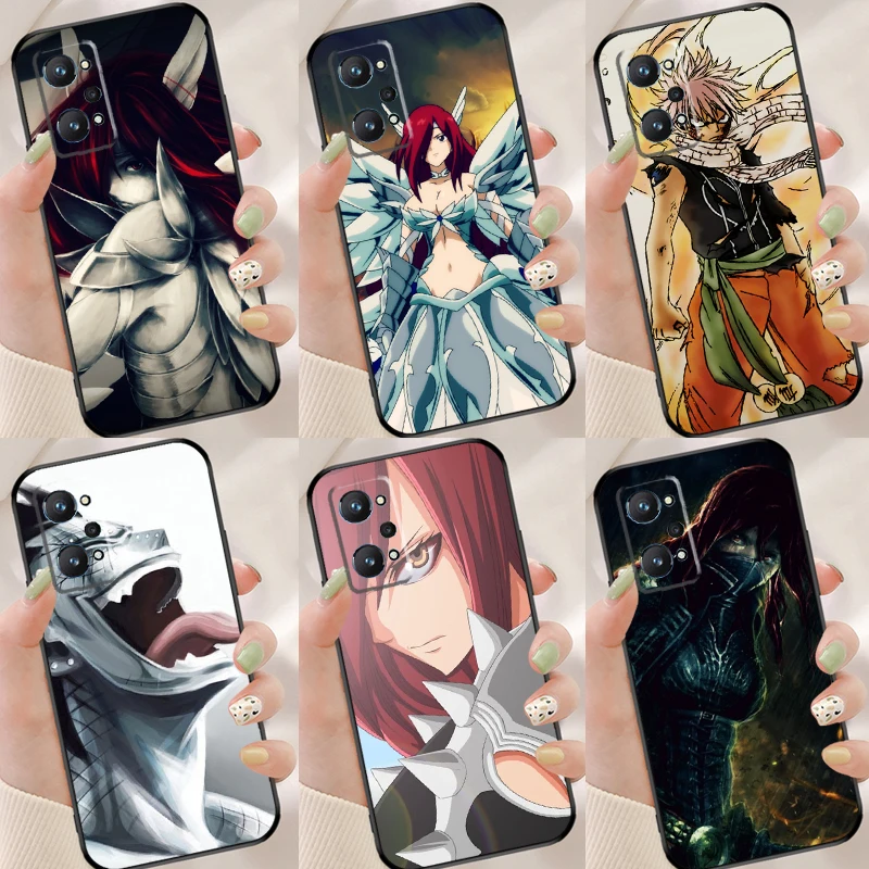 Чехол с изображением сказочного хвоста Erza Natsu Gajeel для Realme 7 8 Pro 8i GT Neo 2 Master C3 C21 OnePlus 9 Pro 9R 8T Nord 2, чехол для телефона