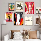 Винтажная Мода обложки журнала постеры Скандинавская Картина на холсте модные на стене женские художественные картины для гостиной домашний декор