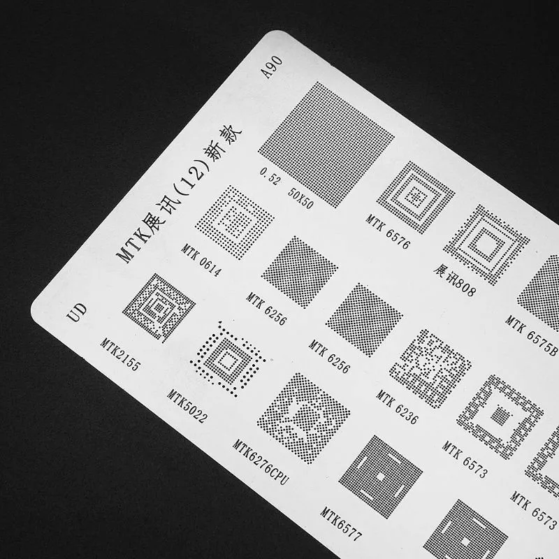 

BGA Reballing Stencils For S5026 48 In 1 Samsung Reballing BGA Stencils Tin Plate For MTK Samsung HTC Huawei Android Chip IC