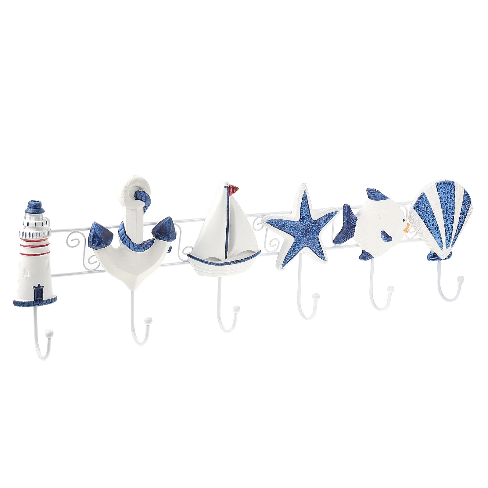 

1Pc Creative Mediterranean Hooks Practical Hanging Hooks Decorative Hangers