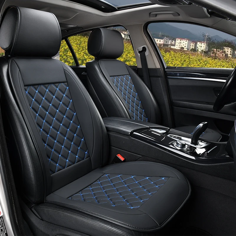

New Car Seat Cover Universal Leather Car Seat Cushion Protection Auto Chair Backrest Protector Pad Mat Interior Accessories