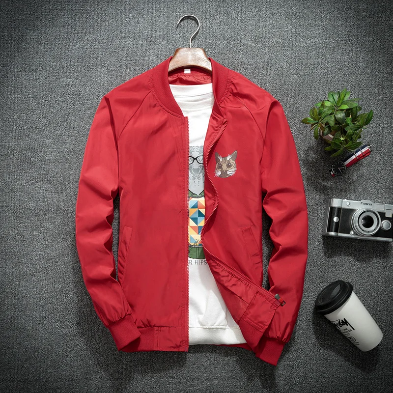 Осень Новый MA-1 военный бомбардировщик Мужская мотоциклетная куртка армейский