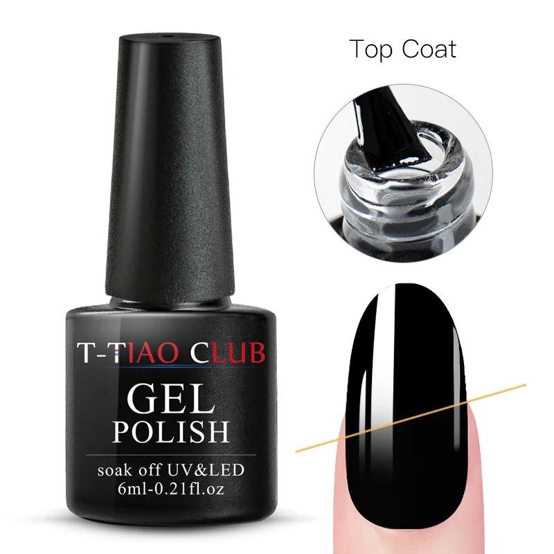 T-TIAO CLUB Блестящий Гель-лак для ногтей UV Vernis Полупостоянный впитывающий праймер верхнее покрытие ногтей гель Гибридный маникюрный лак - Цвет: ES04083