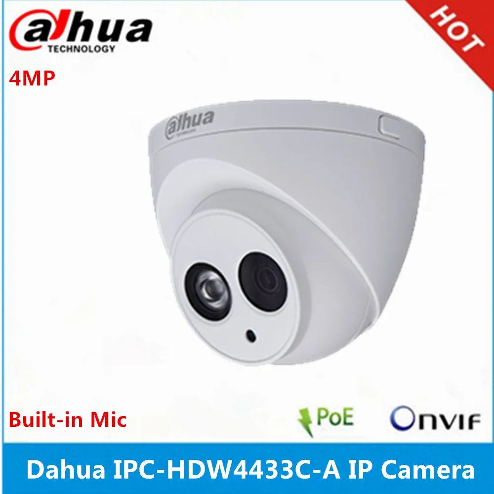 Dahua IPC-HDW4433C-A 4MP Starlight камера Встроенный микрофон ИК 50 м Сетевая ip-камера Поддержка POE Замена IPC-HDW4431C-A камера видеонаблюдения