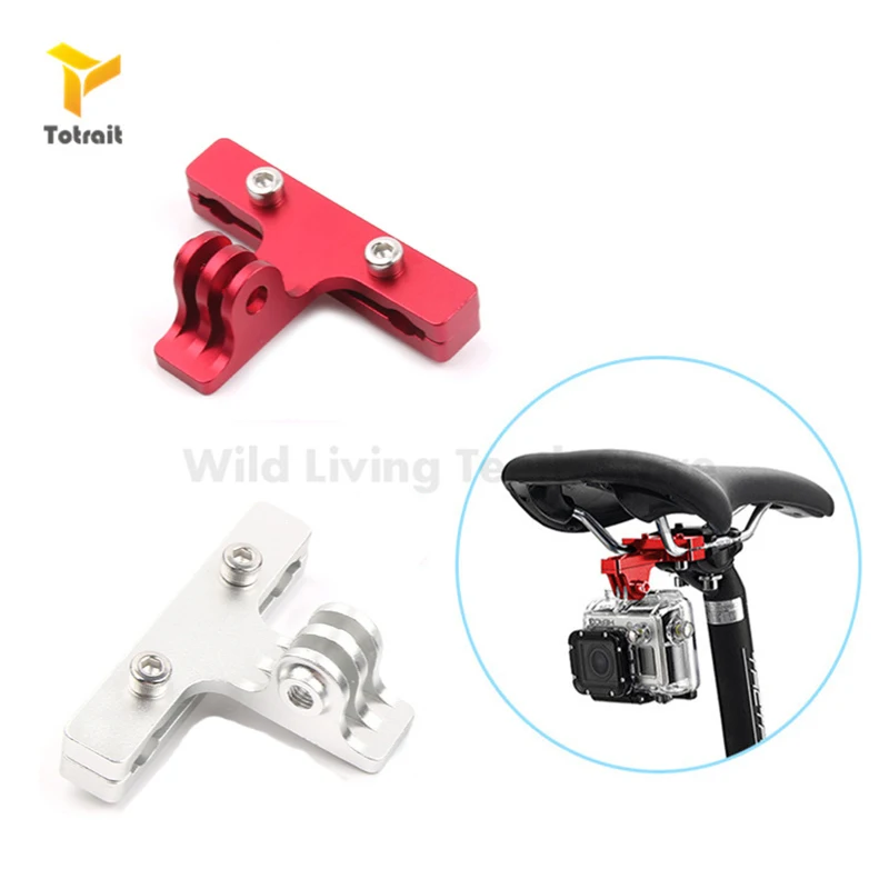 

Aluminum Bike Bicycle Saddle Bike Seat Mount Tripod Holder Bracket Adapter Clamp for Gopro Hero 7 SJCAM Yi 4k mijia camera