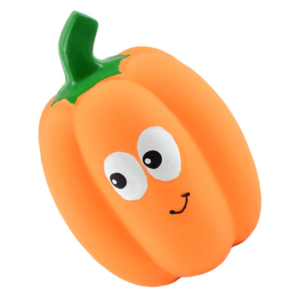 

1pc Pumpkin Shaped Sound Squeaker Pet Pet Training Latex Pet