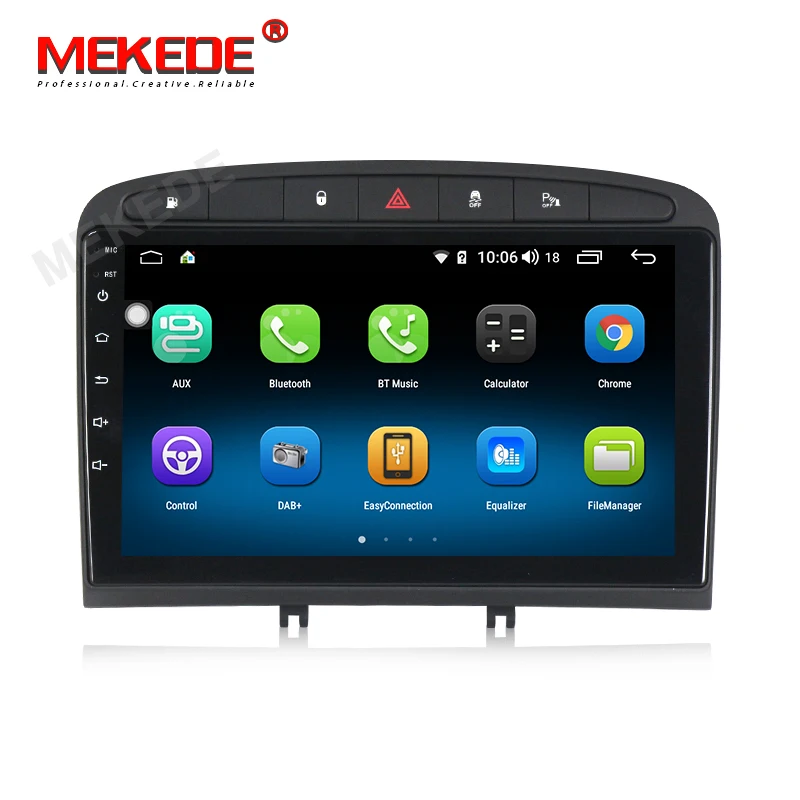 MEKEDE 9853 4G LTE Android 9 4 Гб 64 ГБ Автомобильный мультимедийный плеер для peugeot 408 для peugeot 308 308SW аудио Радио стерео головное устройство