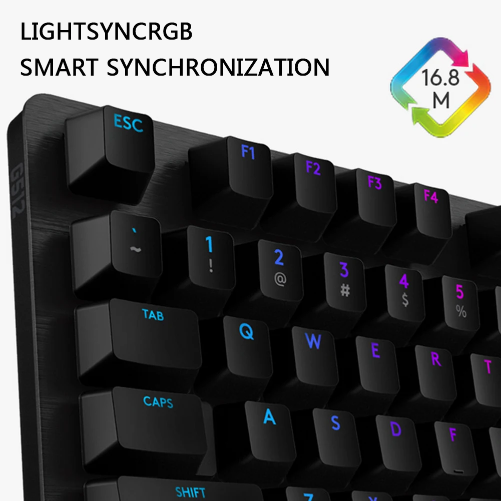 

Logitech keyboard G512 LIGHTSYNC RGB mechanical keyboard carbon full function keys for pc gaming keyboard 104 keys