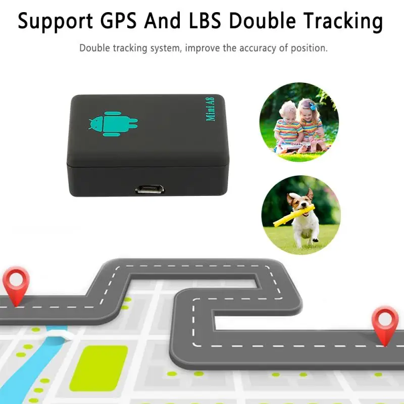 Мини GPS-трекер A8 GPS магнитные устройства слежения SOS для автомобиля Детские