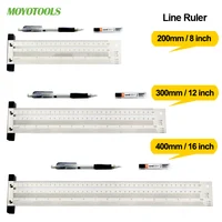 Разметочная металлическая линейка 200/300/400 мм#5