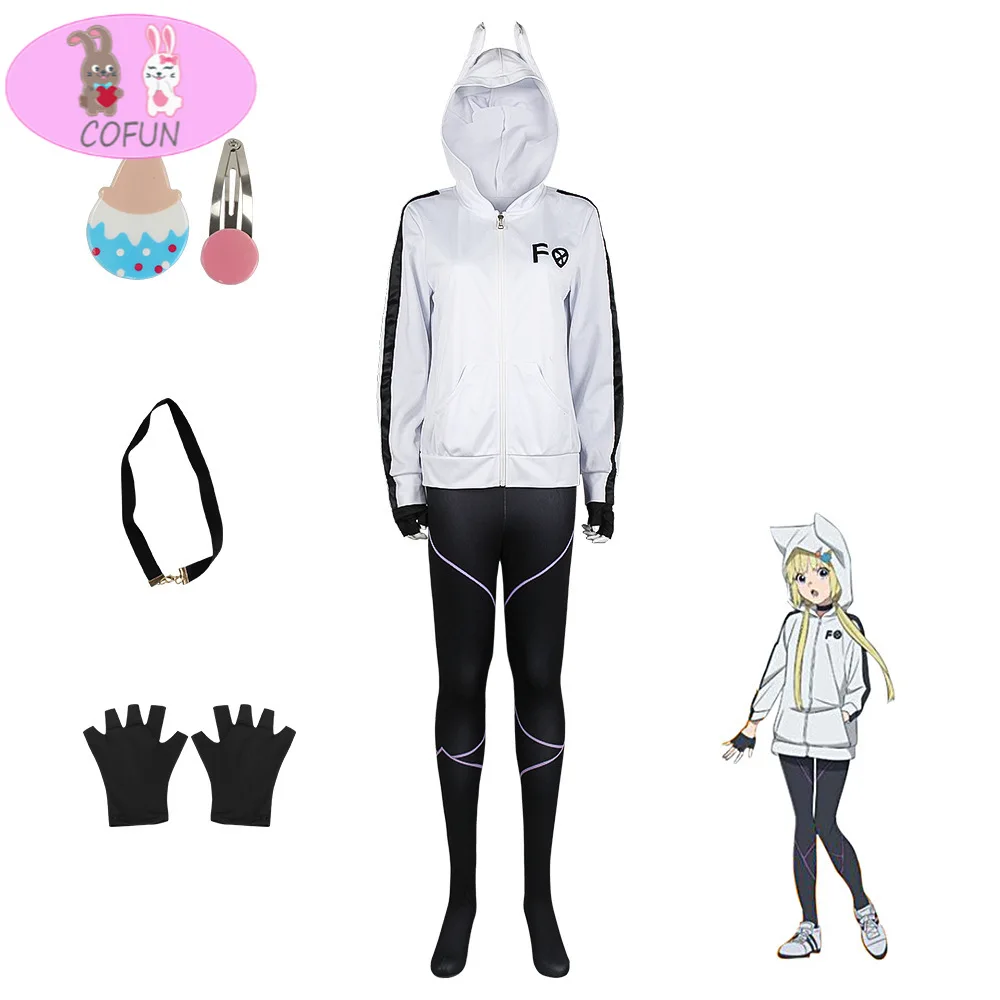 

COFUN Anime Kemono Jihen Kon Cosplay Costume Full Set Women Daily Wear