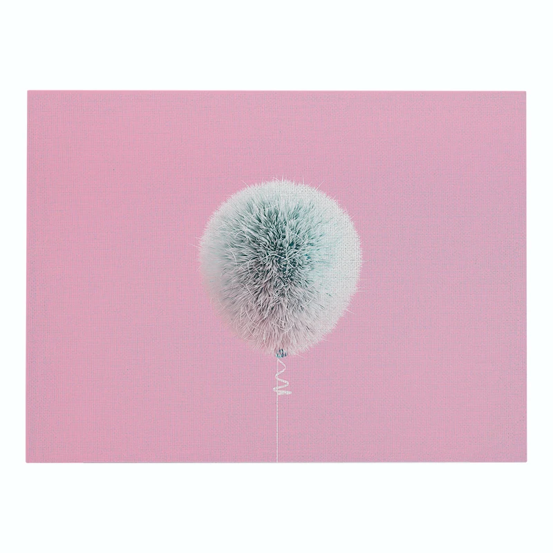 Modern minimalist style cotton linen waterproof placemat plant printing kitchen table mat heat-insulated | Дом и сад