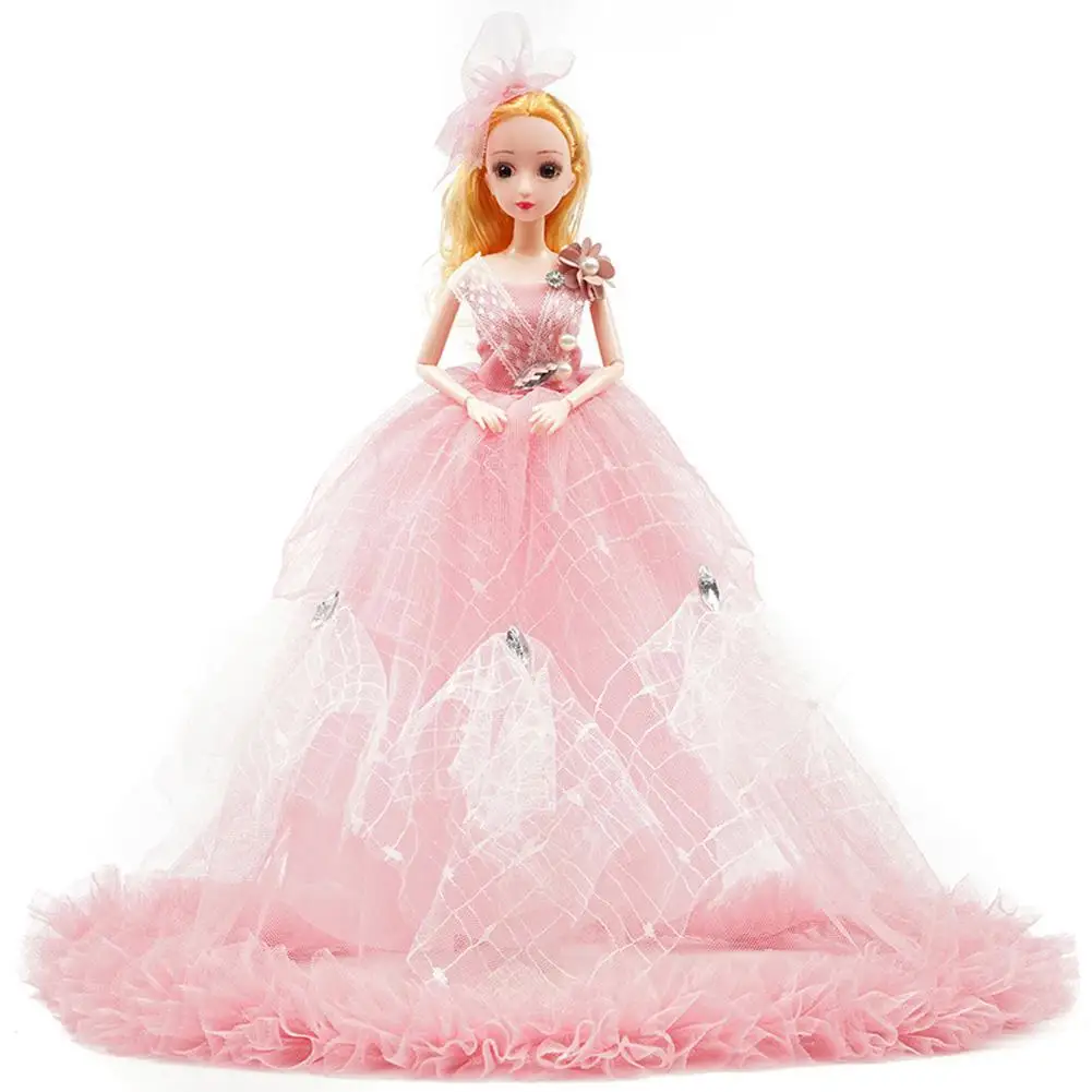 

LeadingStar 40cm Wedding Dress Doll Bride Princess Evening Gown Dress Girl Birthday Gift Doll