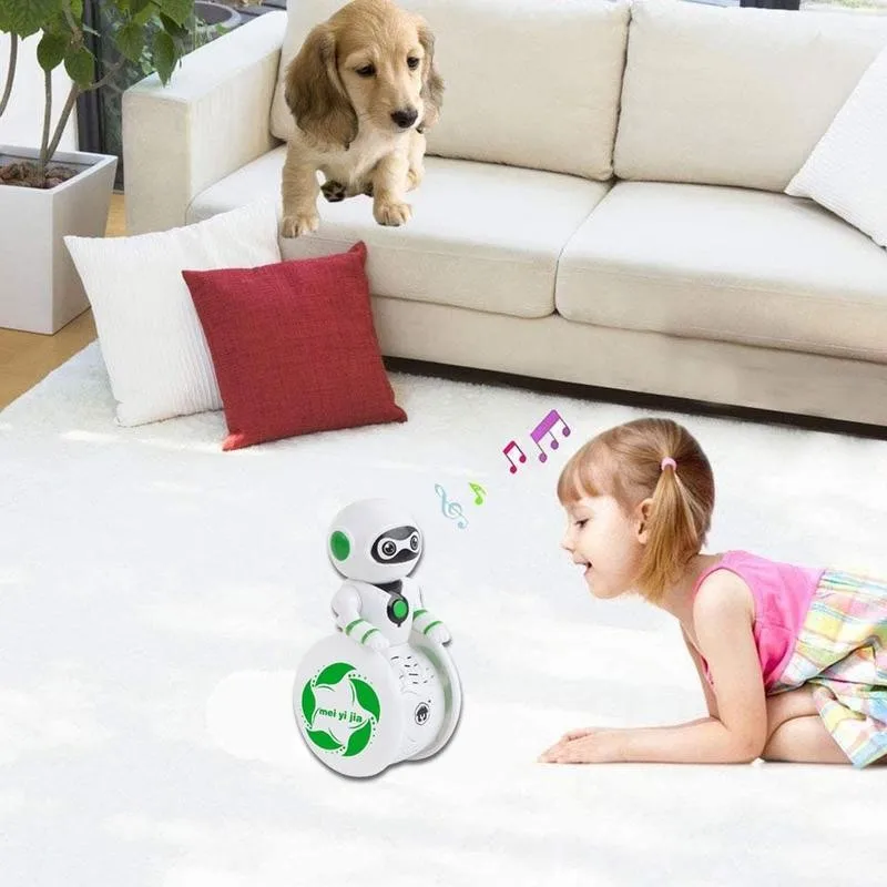 

Newest Intelligent Tumbler Electronic Robot Bauble Creative Music Robotic Tumbler Robot For Kids Walking Toys Toys Dancing K3T6