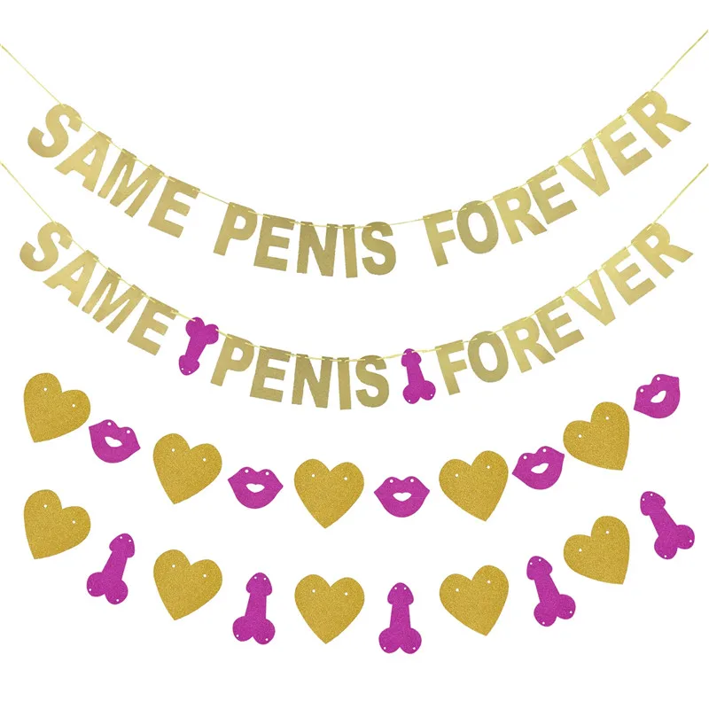 Девичник вечерние Декор же пенис навсегда шар с надписью &quotBride To Be&quot баннер