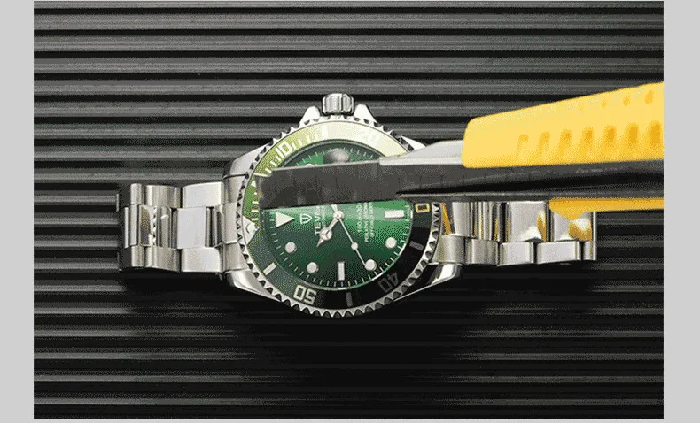 Tevise автоматические механические часы Diver спортивные роскошные Брендовые мужские часы деловые наручные часы Мужские часы Relogio Masculino