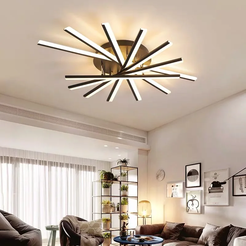 

Living room lamp simple modern atmosphere household fan-shaped creative led personality master bedroom lamp hall lamp ceiling