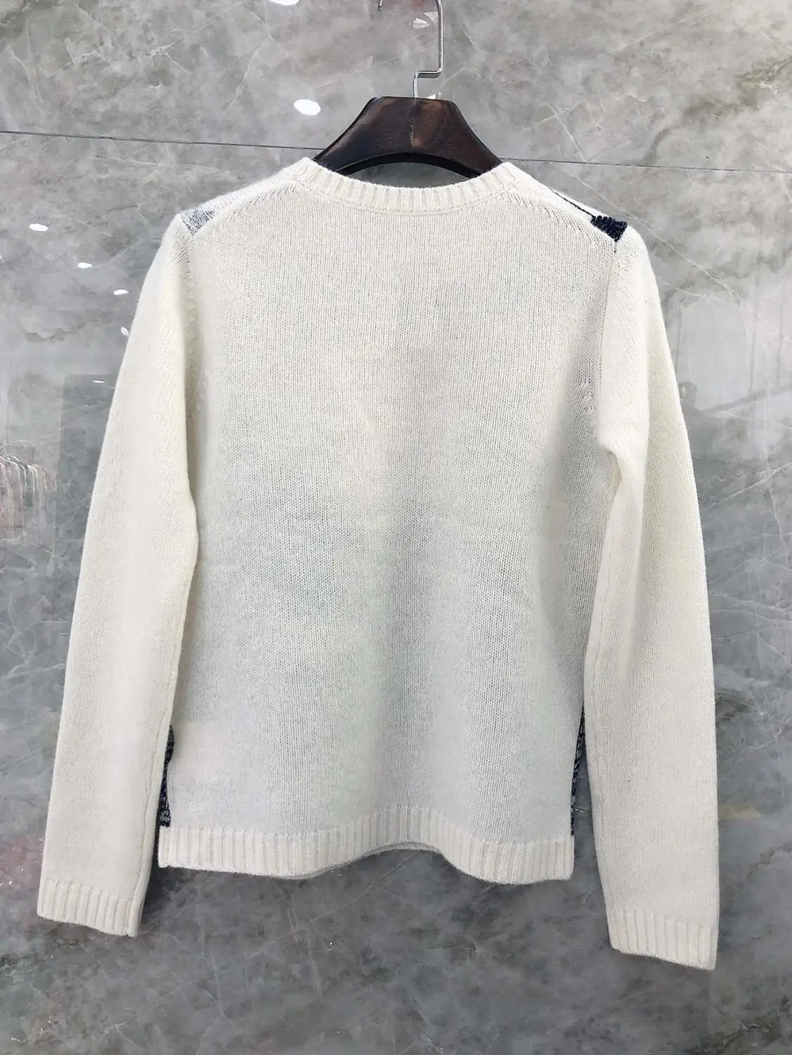 Женский Повседневный свитер белый кашемировый шерстяной 2020 | Женская одежда