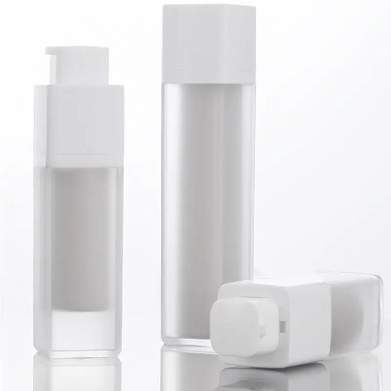 

3Pcs Sample Lotion Vacuum Bottle Press Type Toiletries Dividing Bottle White