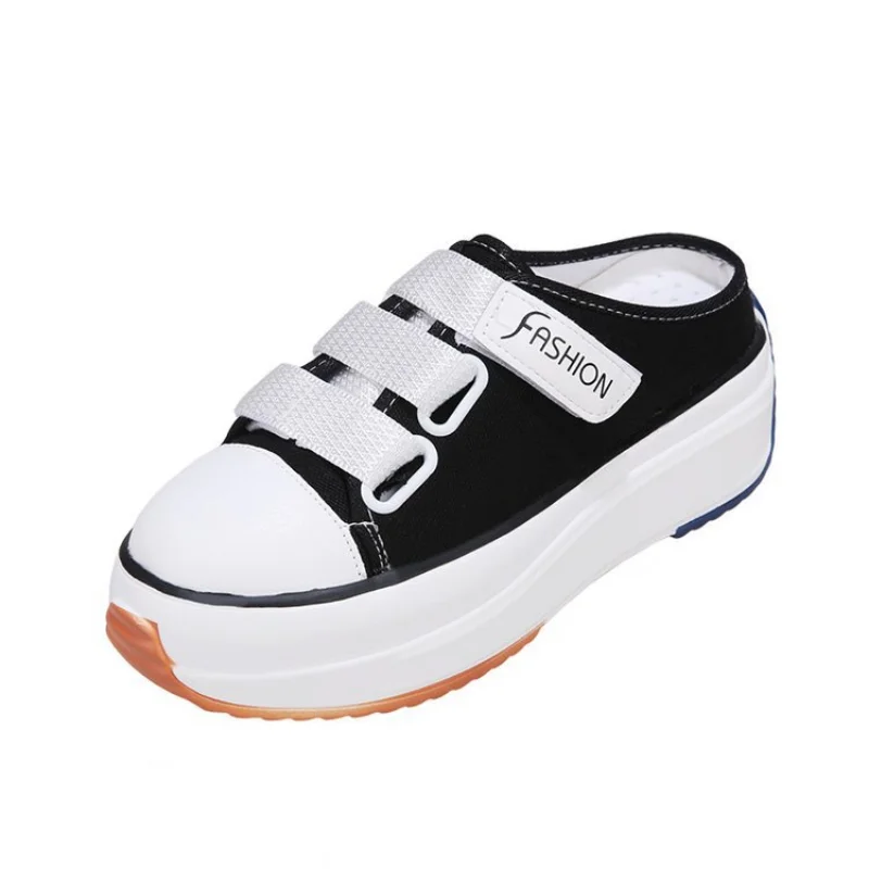

Wedges Shoes for Women Platform Sneakers Fashion High Heels Woman Slippers Casuales Canvas Platform Shoes Women White Heels