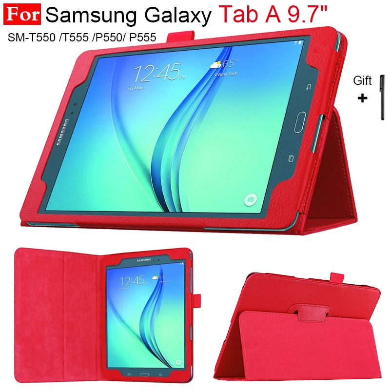 Роскошный чехол для Samsung Galaxy Tab A 9 7 дюймов SM T550 T551 T555 P550 P555 Чехол С Откидывающейся