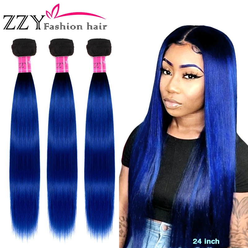 Накладные пряди волос головокружения пучки человеческих Ombre бразильские прямые 3