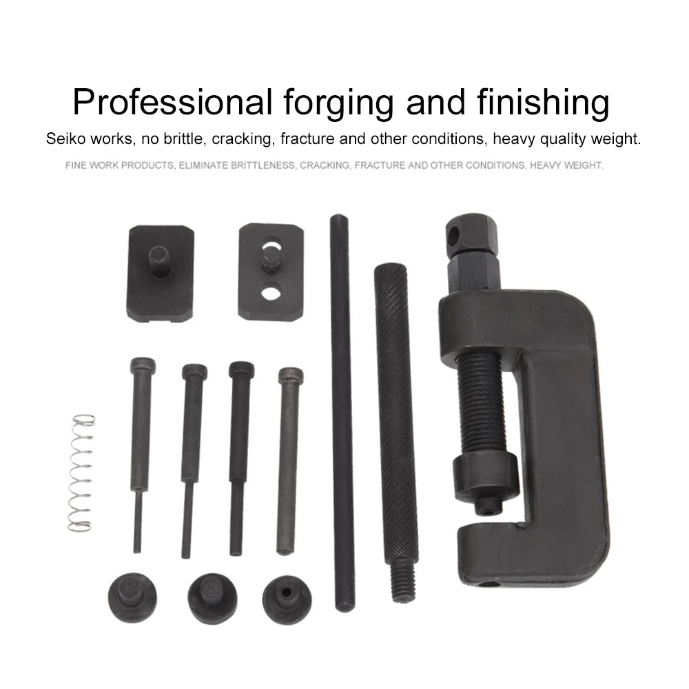 

Motorcycle Bike Chain Breaker Splitter Riveting Tool Set Repair Tools Launches Chain Pin Press Handle Motorbike Chain Riveter