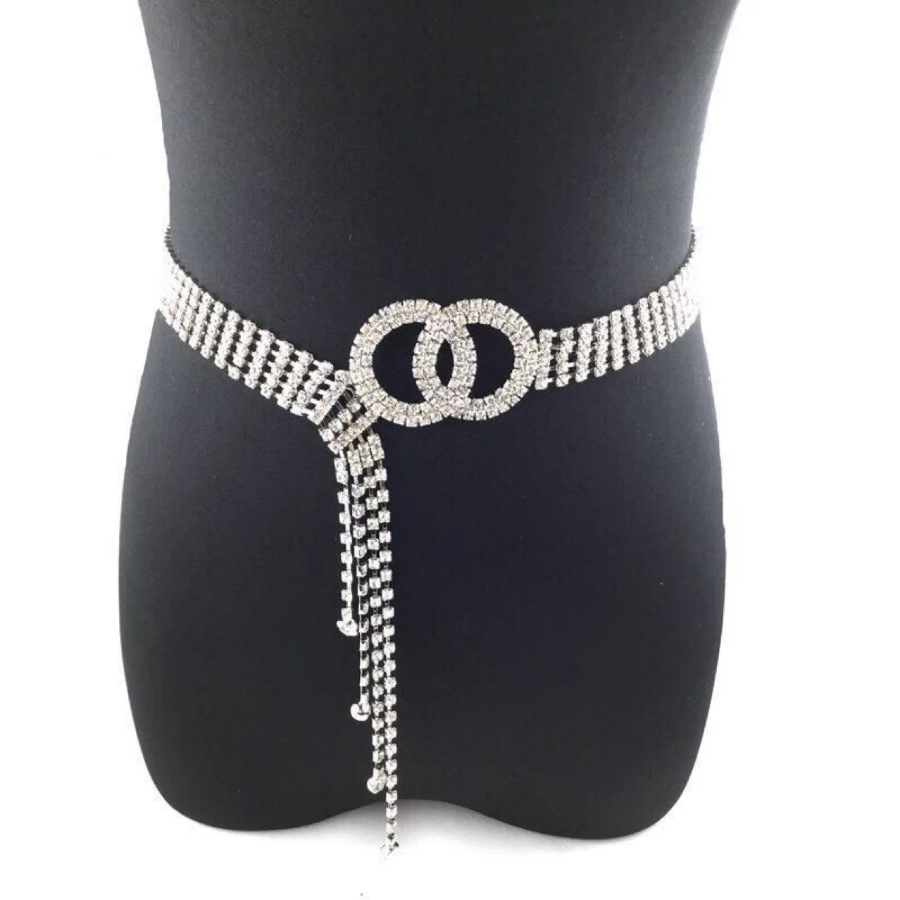 Western Rhinestone Full Rhinestone Belt Ladies Belt Inlaid Crystal Women Decoration All-match Diamond Belt Chain